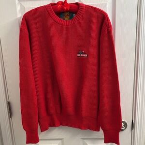 Vintage Women's DEHEN Knitting Co. University of Arizona Red Crewneck Sweater XL